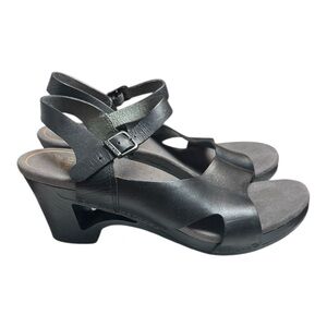Dansko‎ Women's Leather Tasha Clogs Shoes in Black EU Size 41 US Size 10.5-11
